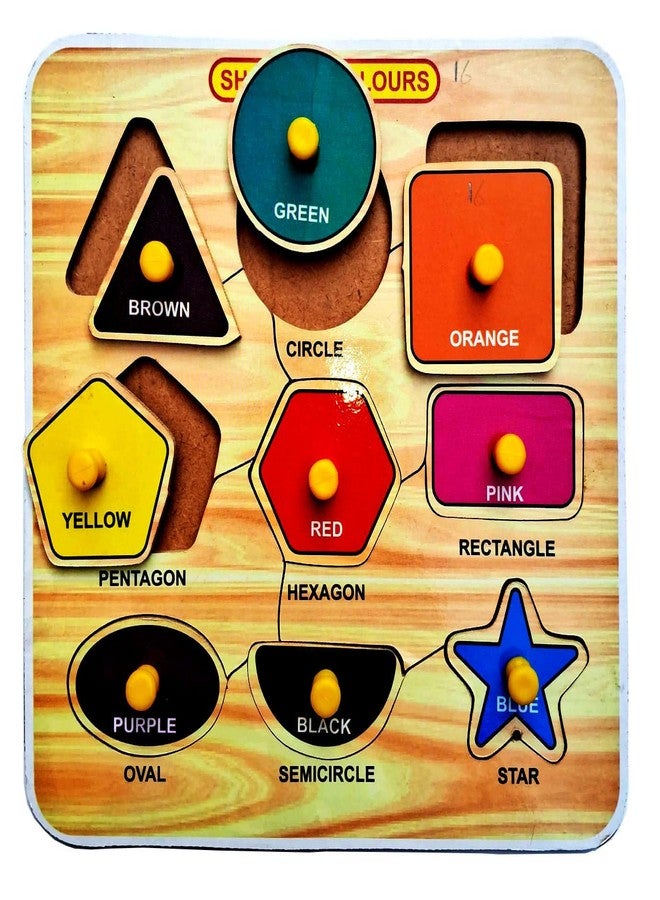 EL SMO Wooden Puzzle Toy, English Alphabets, Body Parts, Shape & 0-20, Educational Learning Jigsaw for Kids & Adults - Image 2